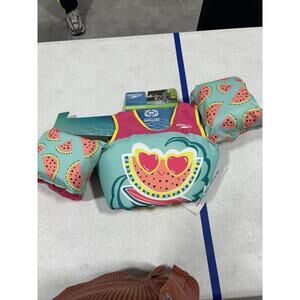 Speedo Splash Jammer Kids Life Jacket Vest Preserver OS 30-50 lbs. Watermelon